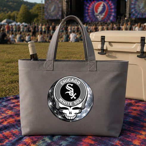 Chicago White Sox Crystal Stealie Canvas Tote Bag