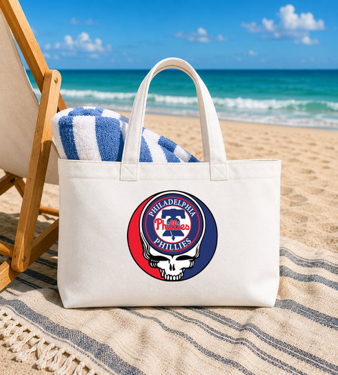 Philadelphia Philles Stealie Canvas Tote Bag