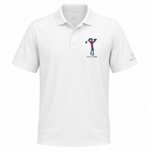 Golfin' Jerry - Life is dead.® Premium Stealie Performance Polo