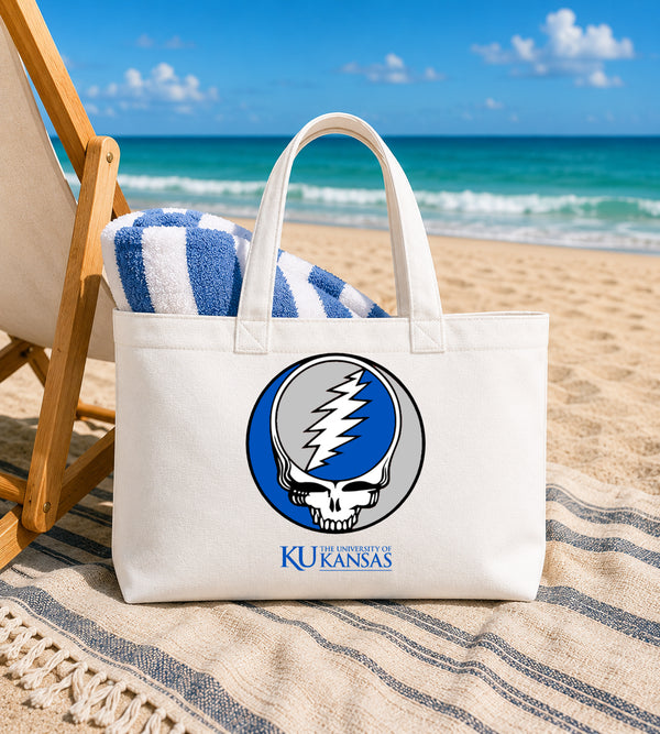 University of Kansas Stealie Canvas Tote Bag