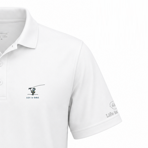 Jerry' Fly Fishin' - Life is dead.® Premium Stealie Performance Polo