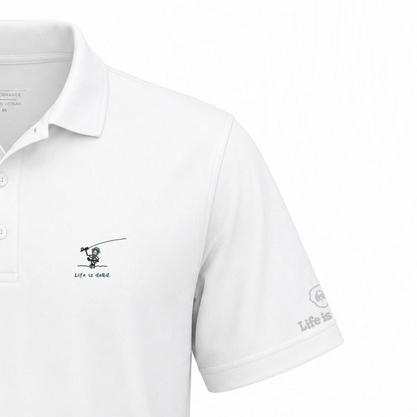 Jerry' Fly Fishin' - Life is dead.® Premium Stealie Performance Polo
