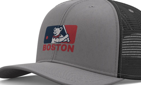 Grateful Dead - Boston Red Sox Dancing Bear Logo Grateful Dead Trucker Cap - StealieShop