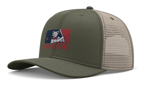 Grateful Dead - Boston Red Sox Dancing Bear Logo Grateful Dead Trucker Cap - StealieShop