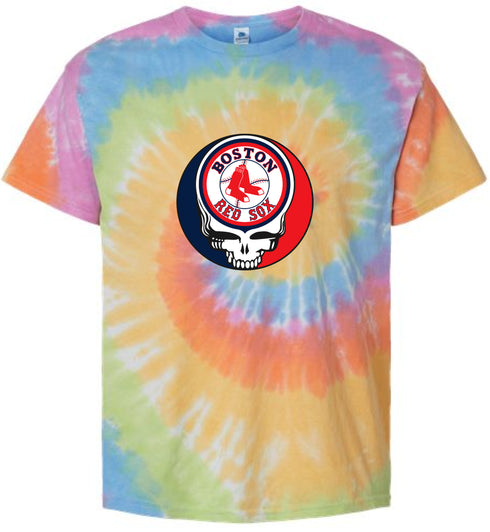 Boston Red Sox Stealie Tie-Dye T-Shirt