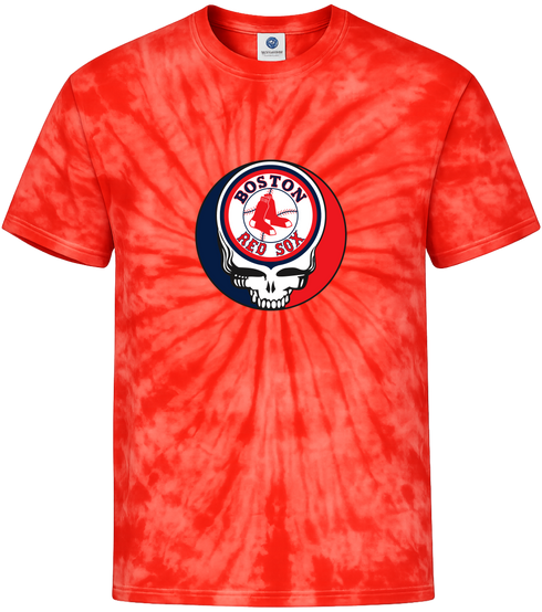 Boston Red Sox Stealie Tie-Dye T-Shirt