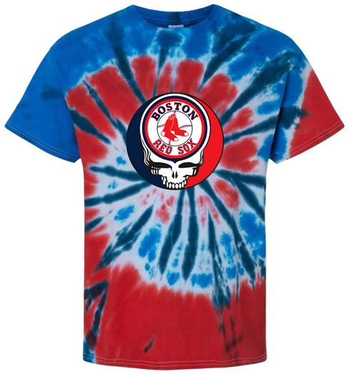 Boston Red Sox Stealie Tie-Dye T-Shirt