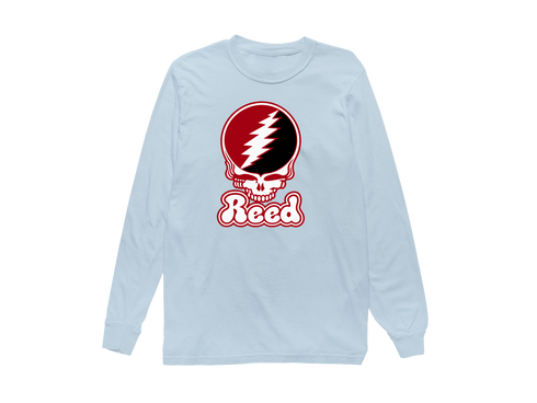 Reed Stealie Premium Unisex Long-Sleeve — Design: Reed College — Chambray