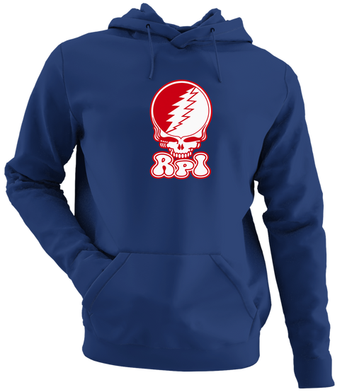 Rensselaer Polytechnic Institute Stealie Premium Unisex Hoodie — Design: Rensselaer Polytechnic Institute — Navy