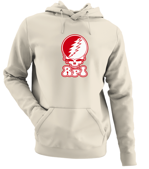 Rensselaer Polytechnic Institute Stealie Premium Unisex Hoodie — Design: Rensselaer Polytechnic Institute — Sand