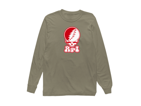 Rensselaer Polytechnic Institute Stealie Premium Unisex Long-Sleeve — Design: Rensselaer Polytechnic Institute — Sandstone