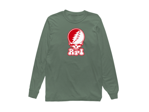 Rensselaer Polytechnic Institute Stealie Premium Unisex Long-Sleeve — Design: Rensselaer Polytechnic Institute — Light Green