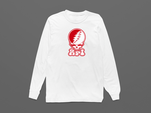 Rensselaer Polytechnic Institute Stealie Premium Unisex Long-Sleeve — Design: Rensselaer Polytechnic Institute — White