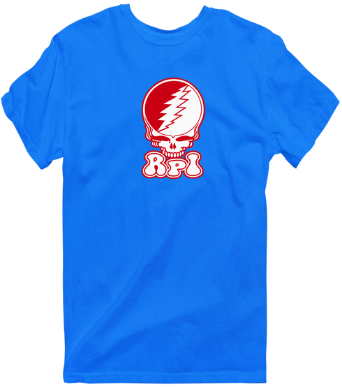 Rensselaer Polytechnic Institute Stealie Premium Unisex T-Shirt — Design: Rensselaer Polytechnic Institute — Royal