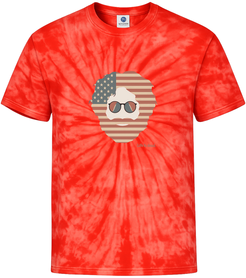Stars & Stripes Jerry Life is dead. Tie-Dye T-Shirt