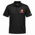 Rhode Island Stealie Premium Unisex Polo — Design: Rhode Island College — Black