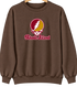 Rhode Island Stealie Premium Unisex Crewneck — Design: Rhode Island College — Brown