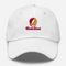 Rhode Island Stealie Premium Unisex Dad Hat — Design: Rhode Island College — White