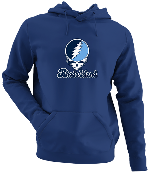 Rhode Island Stealie Premium Unisex Hoodie — Design: Rhode Island University of — Navy