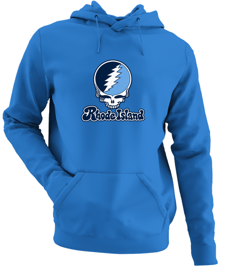 Rhode Island Stealie Premium Unisex Hoodie — Design: Rhode Island University of — Heather Royal