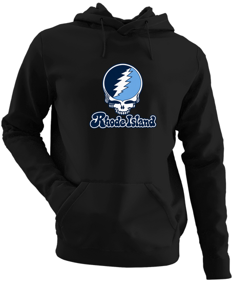 Rhode Island Stealie Premium Unisex Hoodie — Design: Rhode Island University of — Black