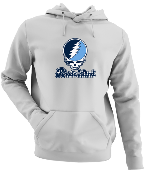 Rhode Island Stealie Premium Unisex Hoodie — Design: Rhode Island University of — Sport Grey