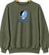 Rhode Island Stealie Premium Unisex Crewneck — Design: Rhode Island University of — Military Green