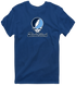 Rhode Island Stealie Premium Unisex T-Shirt — Design: Rhode Island University of — Navy