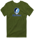 Rhode Island Stealie Premium Unisex T-Shirt — Design: Rhode Island University of — Military Green