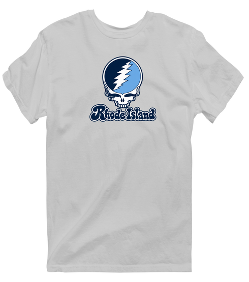 Rhode Island Stealie Premium Unisex T-Shirt — Design: Rhode Island University of — Sport Grey