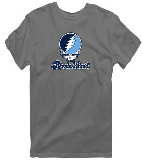 Rhode Island Stealie Premium Unisex T-Shirt — Design: Rhode Island University of — Charcoal