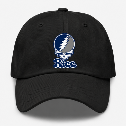 Rice Stealie Premium Unisex Dad Hat — Design: Rice University — Black