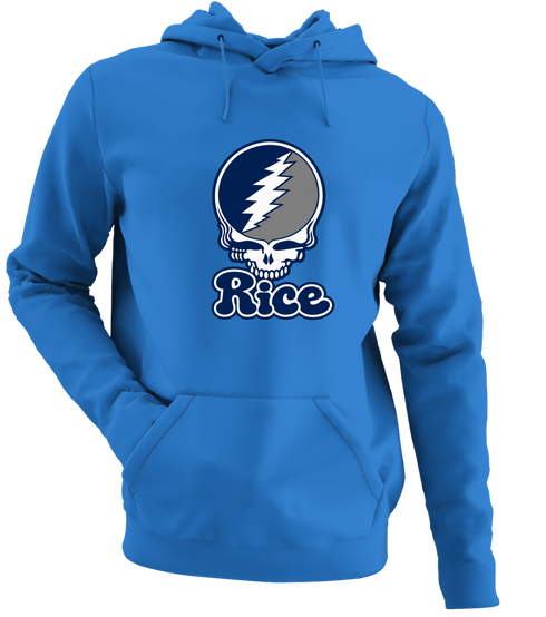 Rice Stealie Premium Unisex Hoodie — Design: Rice University — Heather Royal