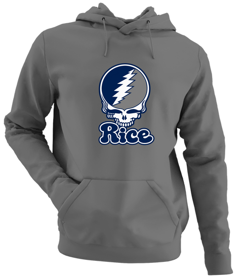 Rice Stealie Premium Unisex Hoodie — Design: Rice University — Charcoal