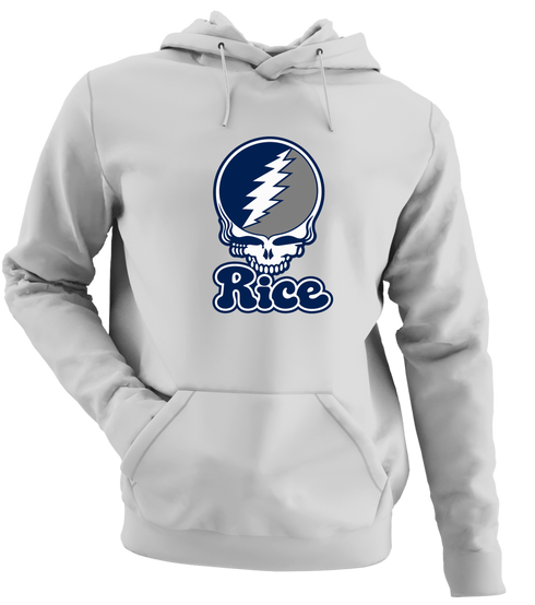 Rice Stealie Premium Unisex Hoodie — Design: Rice University — Sport Grey