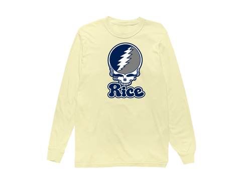 Rice Stealie Premium Unisex Long-Sleeve — Design: Rice University — Butter