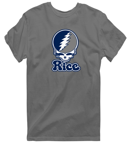 Rice Stealie Premium Unisex T-Shirt — Design: Rice University — Charcoal