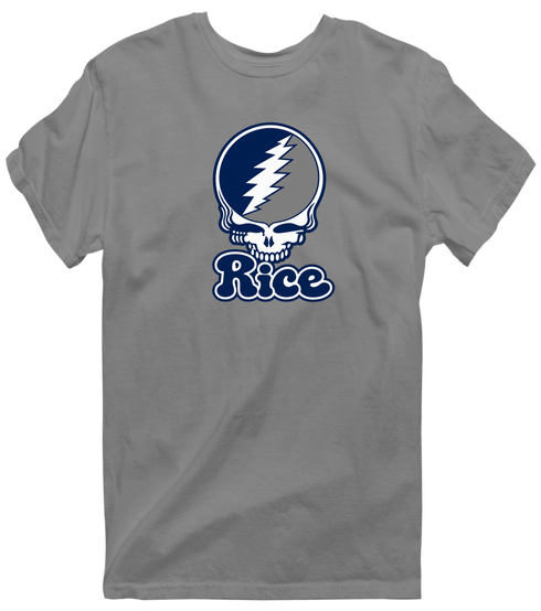 Rice Stealie Premium Unisex T-Shirt — Design: Rice University — Dark Heather