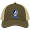 Rice Stealie Premium Unisex Trucker Cap — Design: Rice University — Moss/Khaki