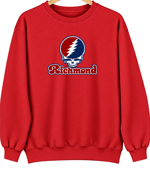 Richmond Stealie Premium Unisex Crewneck — Design: Richmond University of — Red