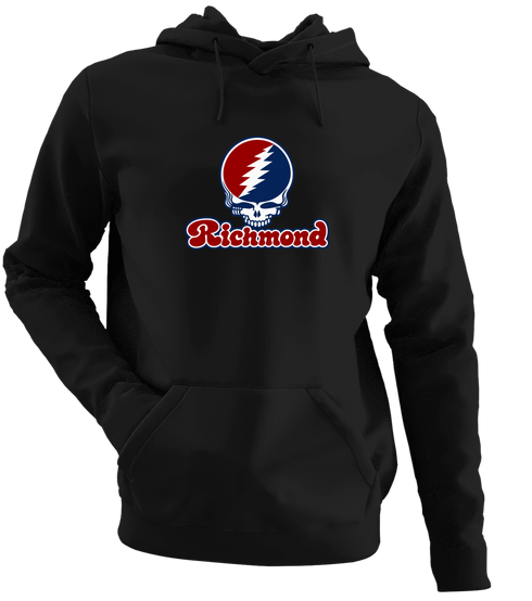 Richmond Stealie Premium Unisex Hoodie — Design: Richmond University of — Black