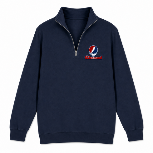 Richmond Stealie Premium Unisex Quarter-Zip — Design: Richmond University of — Navy
