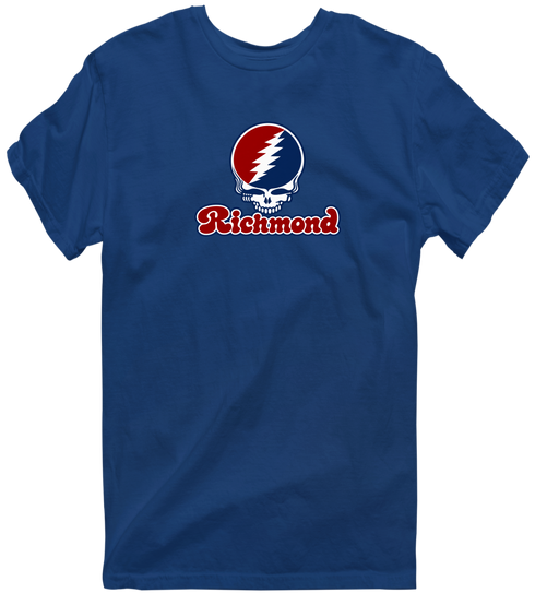 Richmond Stealie Premium Unisex T-Shirt — Design: Richmond University of — Navy