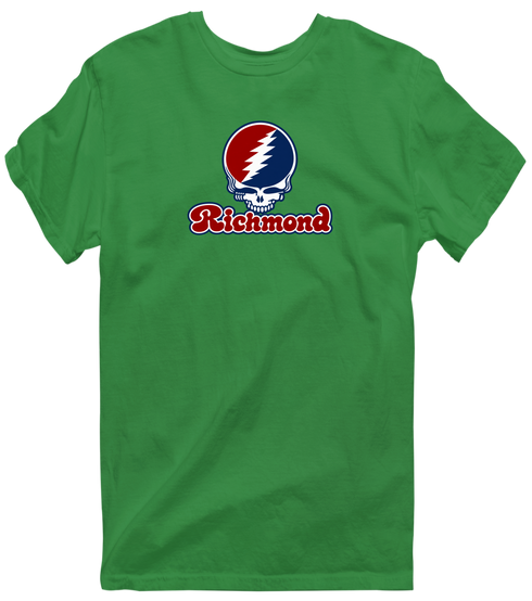 Richmond Stealie Premium Unisex T-Shirt — Design: Richmond University of — Irish Green