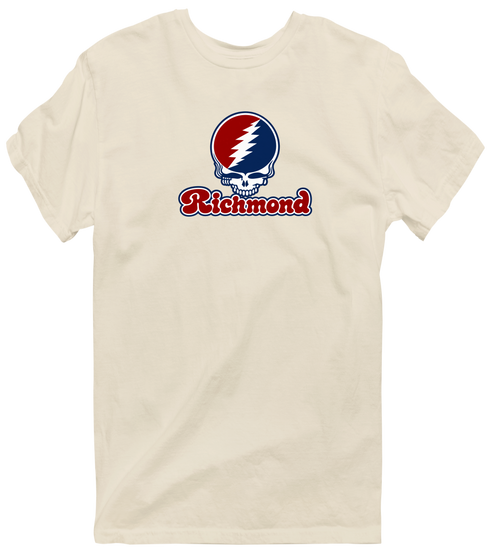 Richmond Stealie Premium Unisex T-Shirt — Design: Richmond University of — Sand