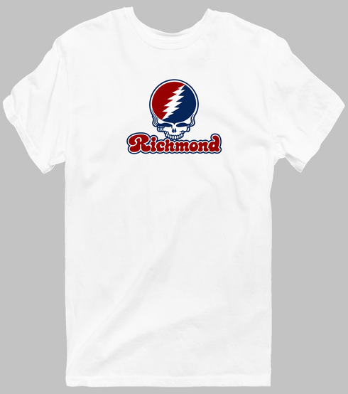Richmond Stealie Premium Unisex T-Shirt — Design: Richmond University of — White