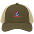 Richmond Stealie Premium Unisex Trucker Cap — Design: Richmond University of — Moss/Khaki