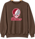 Rider Stealie Premium Unisex Crewneck — Design: Rider University — Brown