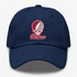 Rider Stealie Premium Unisex Dad Hat — Design: Rider University — Navy