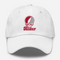 Rider Stealie Premium Unisex Dad Hat — Design: Rider University — White